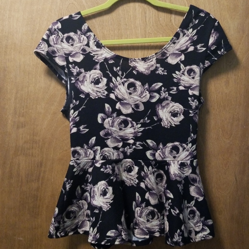 Floral Peplum Top